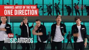 Vota i One Direction YouTube Music Awards