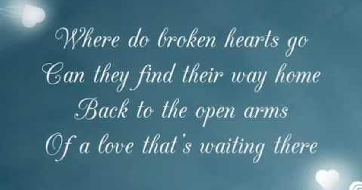 I can do it with a broken. Where did your Heart go. Heart Break one.