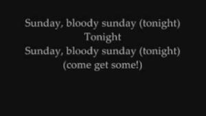 U2 - Sunday Bloody Sunday (Video ufficiale e testo)