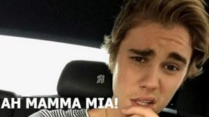 Justin Bieber dice AH MAMMA MIA, le reazioni delle fan su Twitter