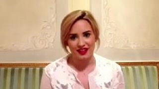 Demi Lovato saluta i fan italiani
