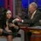 Lady Gaga eats Dave Letterman's questions (video)