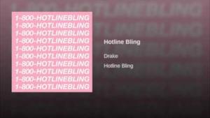 Drake - Hotline Bling (Video ufficiale e testo)