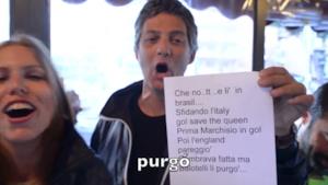 Fiorello prende in giro l'Inghilterra e canta Gol Save the Queen