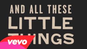 One Direction - Little Things (Lyrics video)